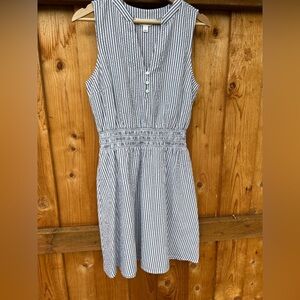 Market & Spruce blue and white stripped tank top dress‎